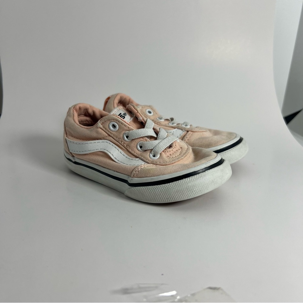 Vans Toddlers Slip on Shoes - Pink and White size 6